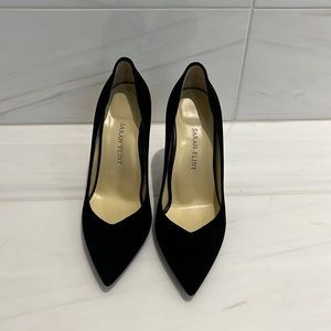 Sarah Flint Perfect Jay Pump 100 in Black Suede — ONLY WORN ONCE INDOORS!